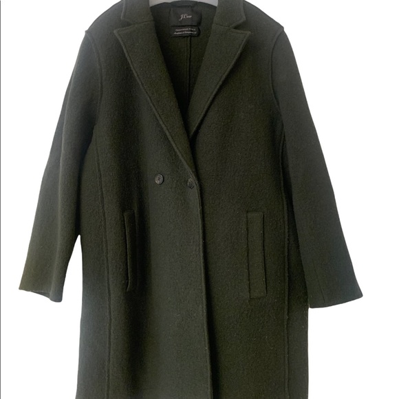 J. Crew Jackets & Blazers - J Crew dark green topcoat 2x